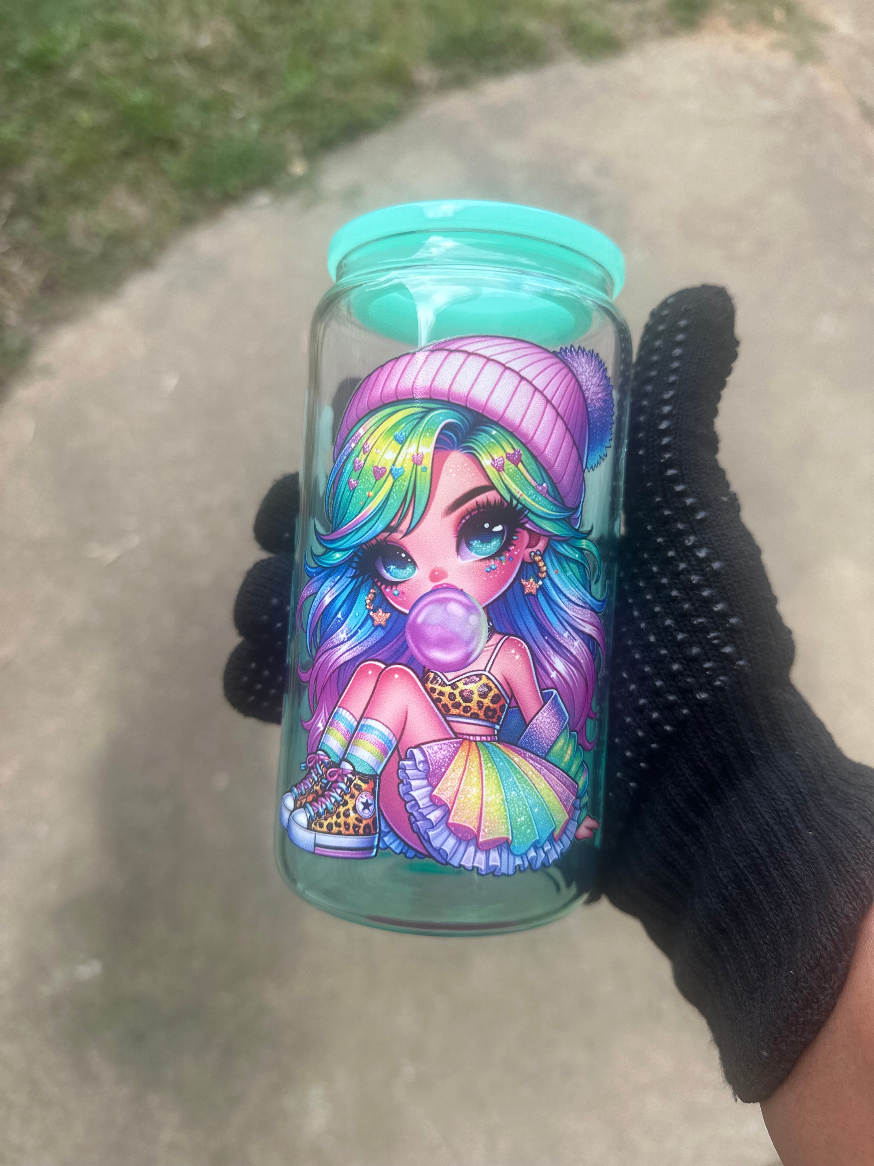 🌈 Bubblegum Dream Girl Glass