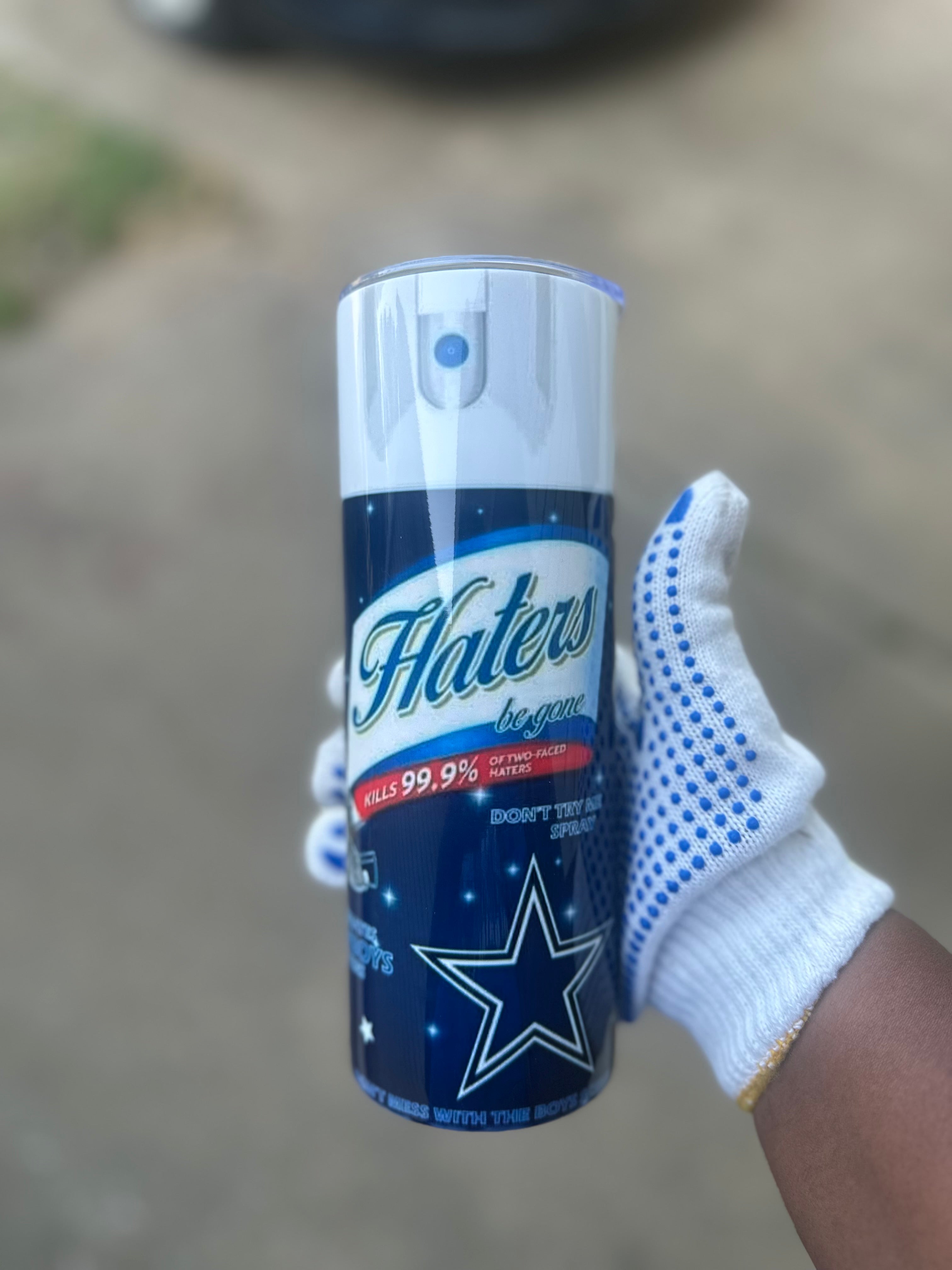“Haters Be Gone – Cowboys Edition Tumbler”