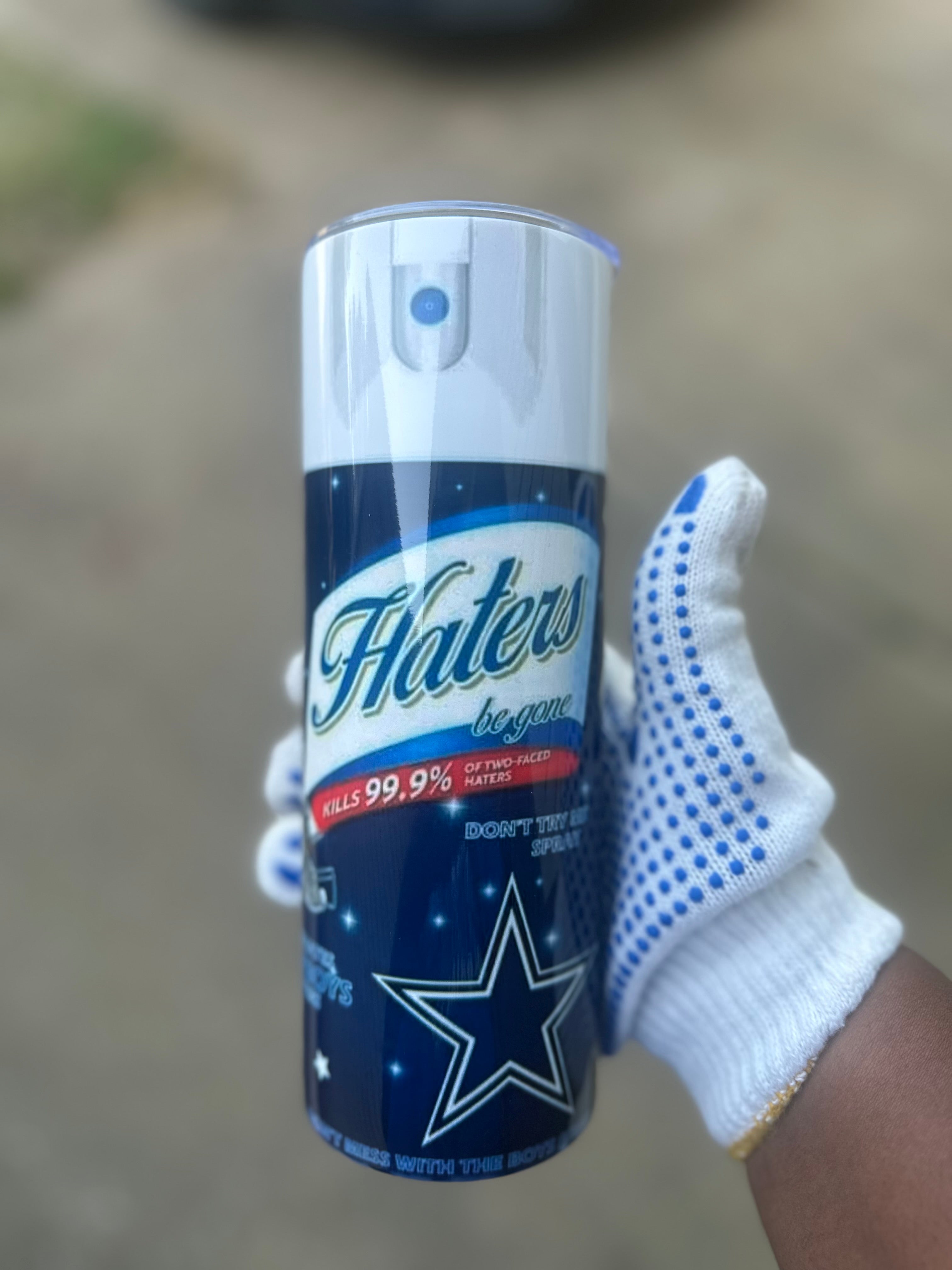 “Haters Be Gone – Cowboys Edition Tumbler”