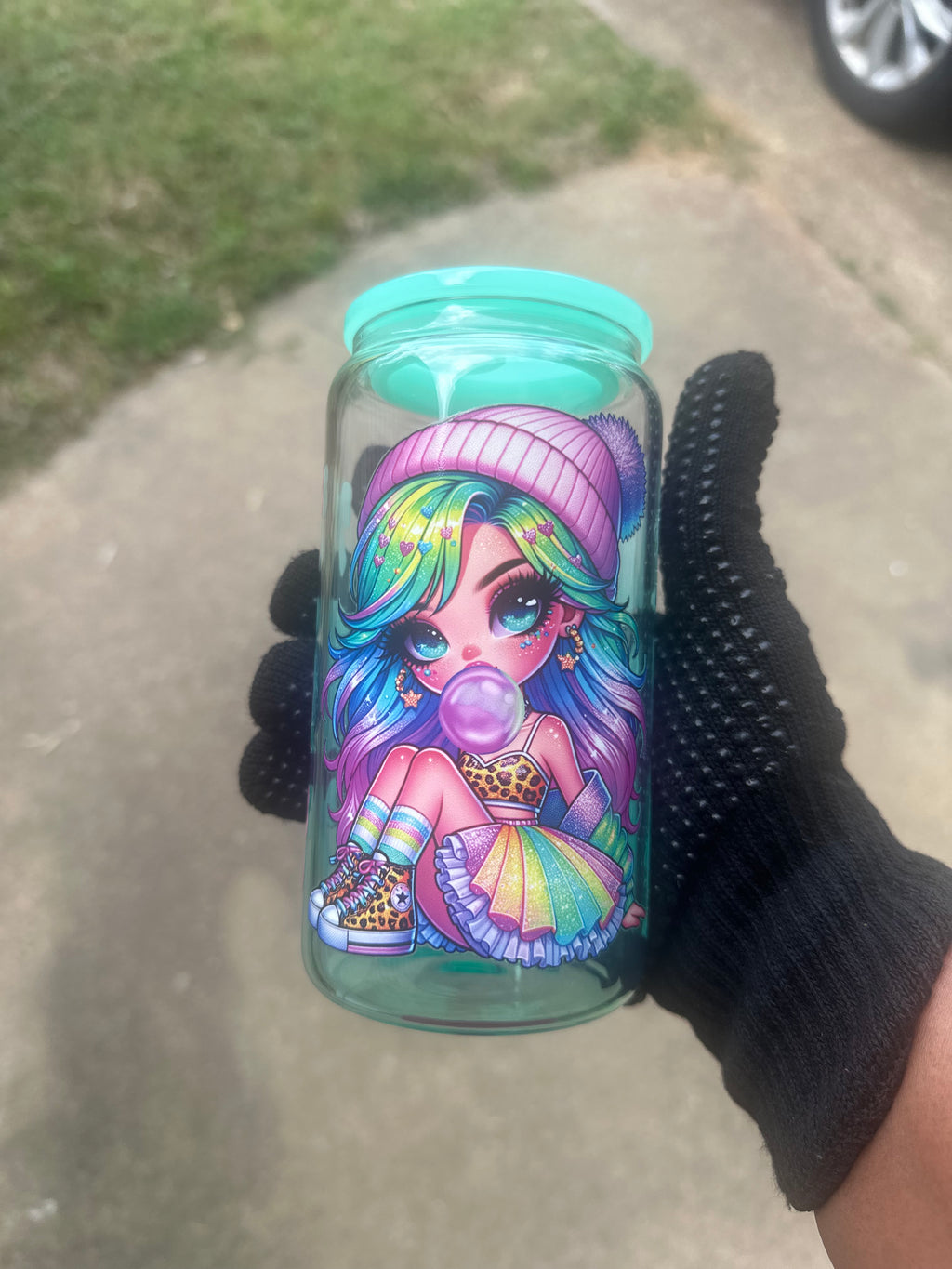 🌈 Bubblegum Dream Girl Glass
