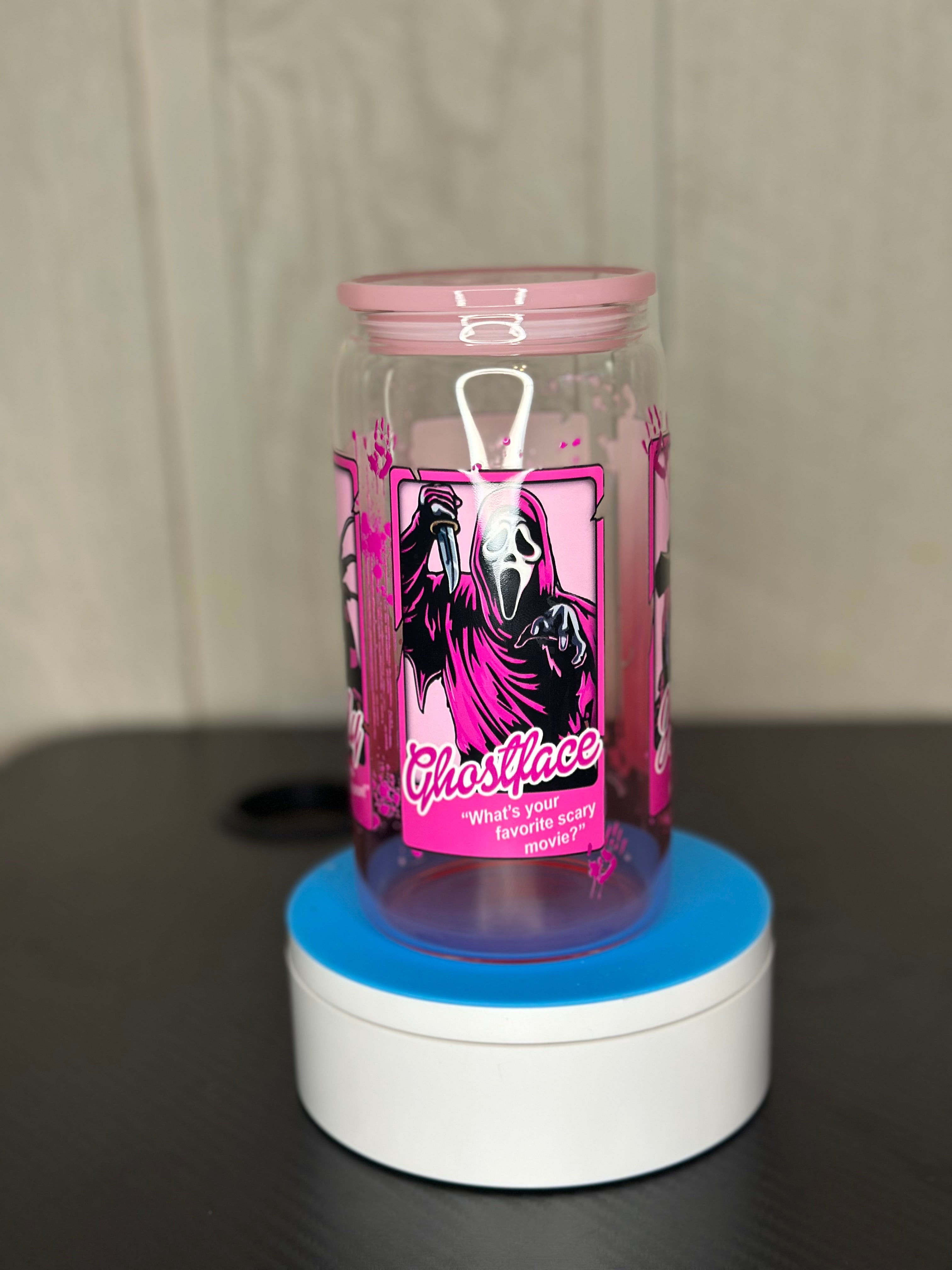 Ghostface Barbie Glass Can