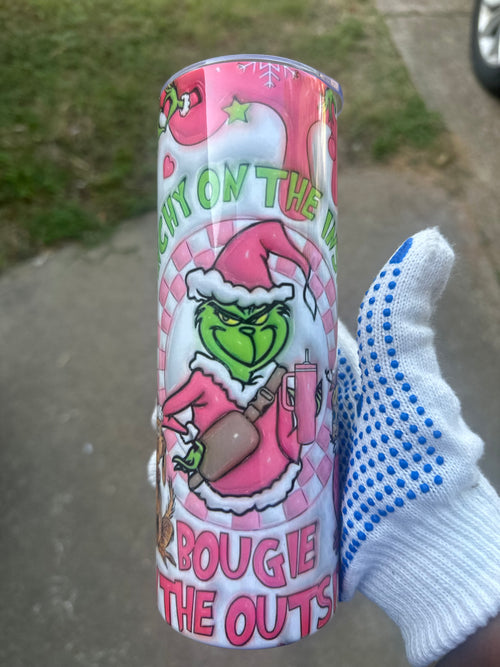 Boujee  & Grinchy vibes tumbler