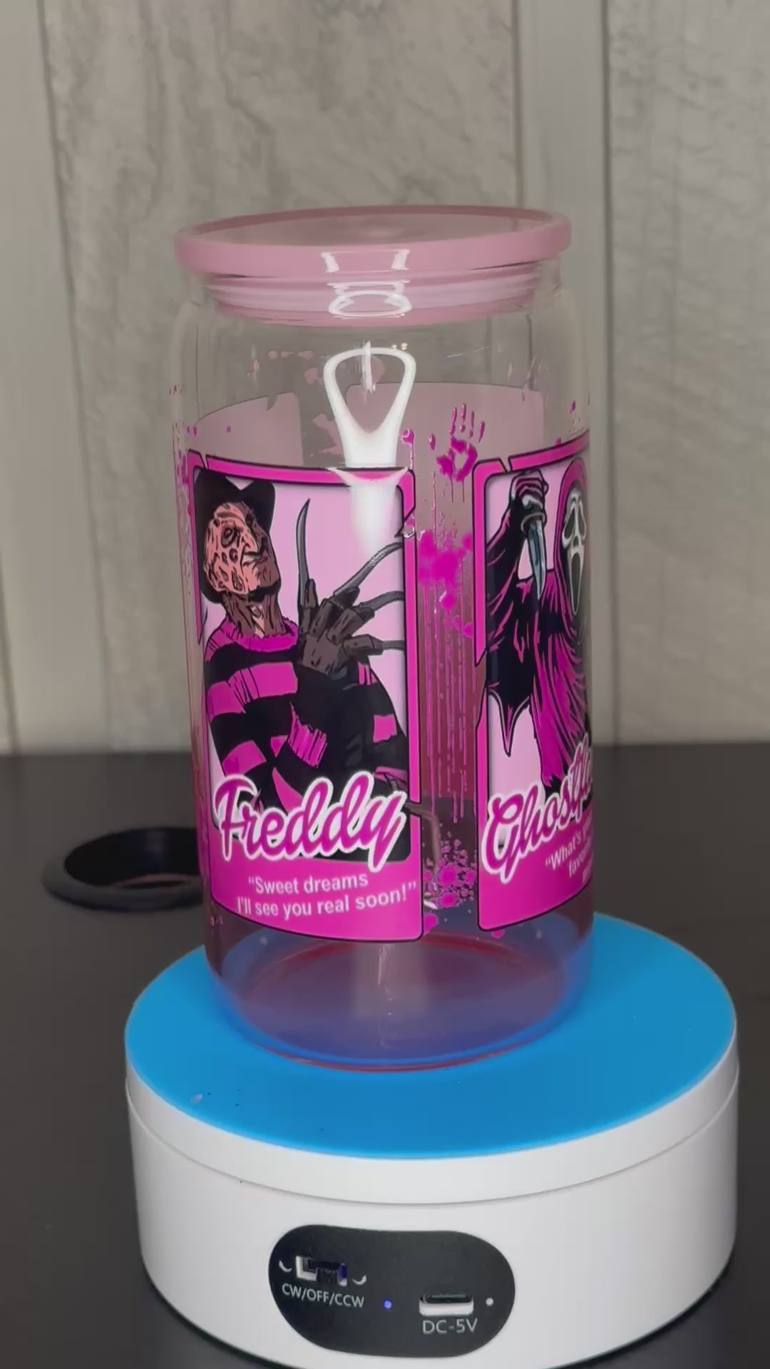 Ghostface Barbie Glass Can